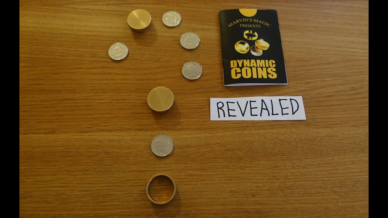 AMAZING MAGIC COIN TRICK REVEALED | Marvin's Magic Dynamic Coins Review and Explanation