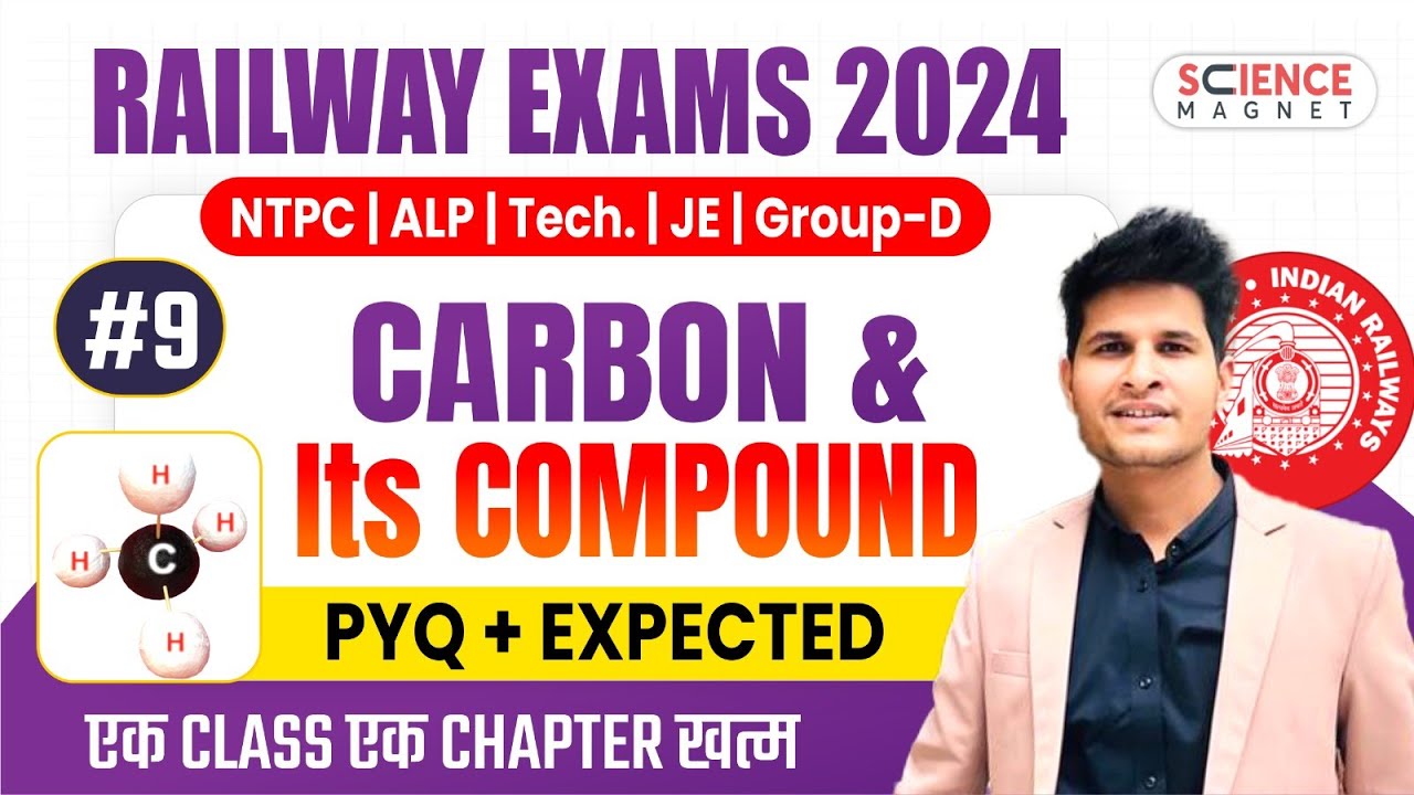 Class #9 | Carbon & it's Compounds Questions | Railway Science Free Batch Daily 10 AM 🔴 #neerajsir