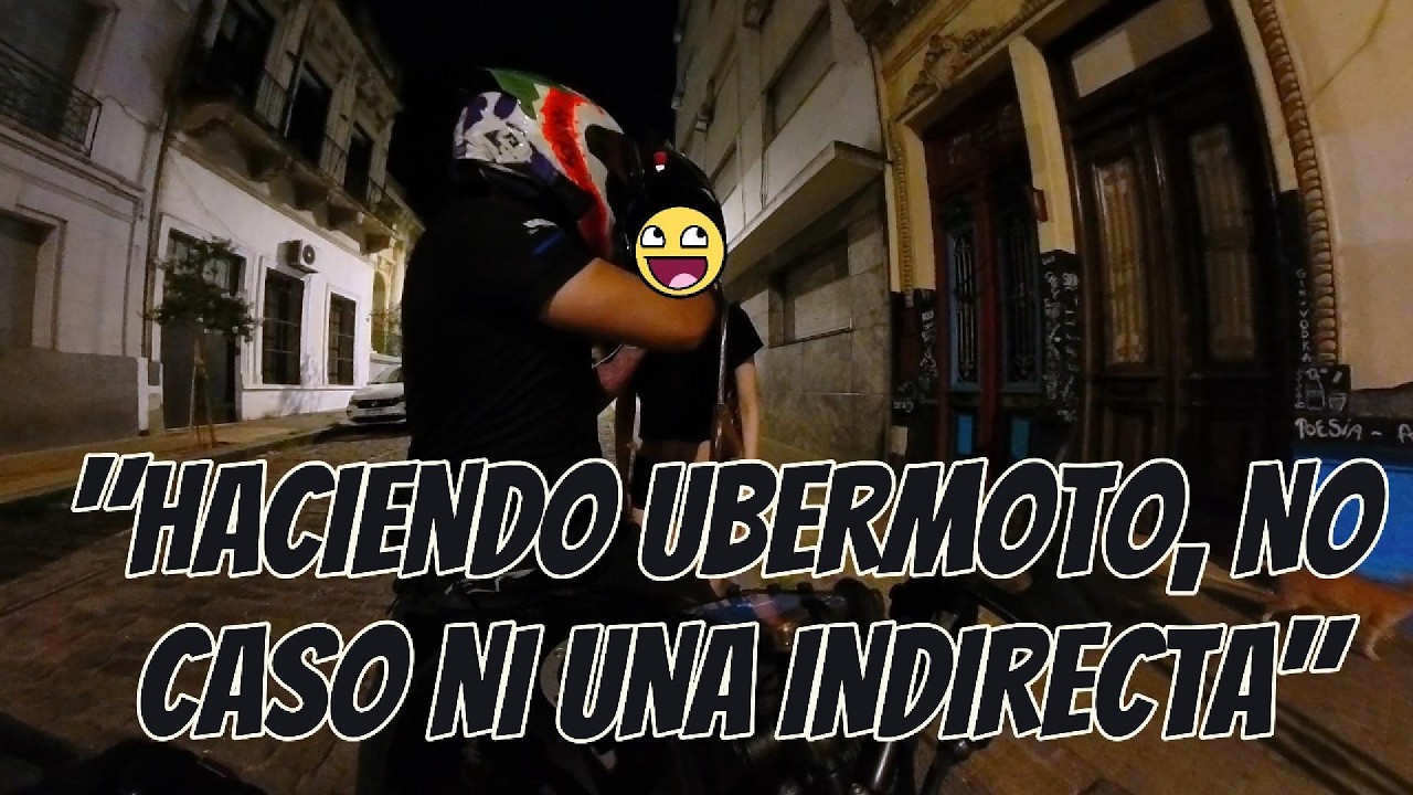 UBER MOTO de NOCHE me COQUETEAN? 😳🏍️ | ¿Me estaban tirando onda y no me di cuenta? 😂 #Motovlog