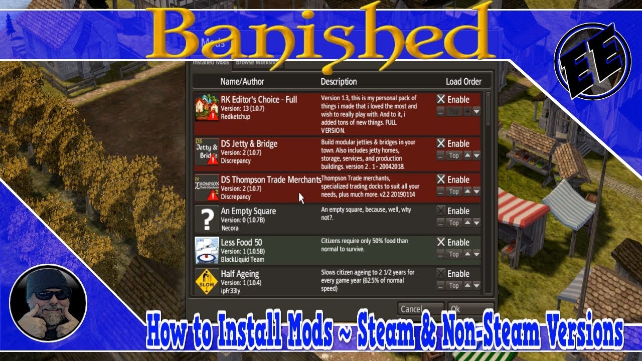 Banished Tutorial ~ How to Install a Mod For Steam & Non Steam Versions (2020)