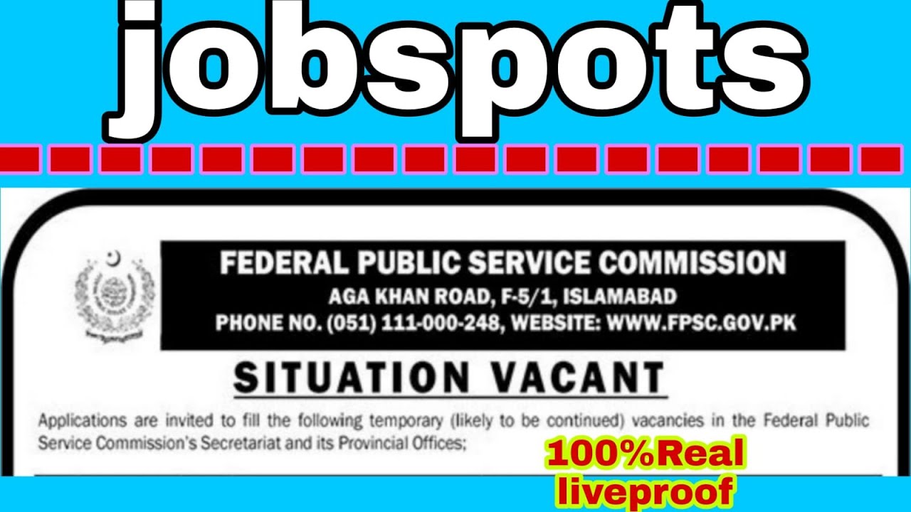 fpsc jobs 2022,fpsc jobs 2022 advertisement,fpsc jobs,jobspots