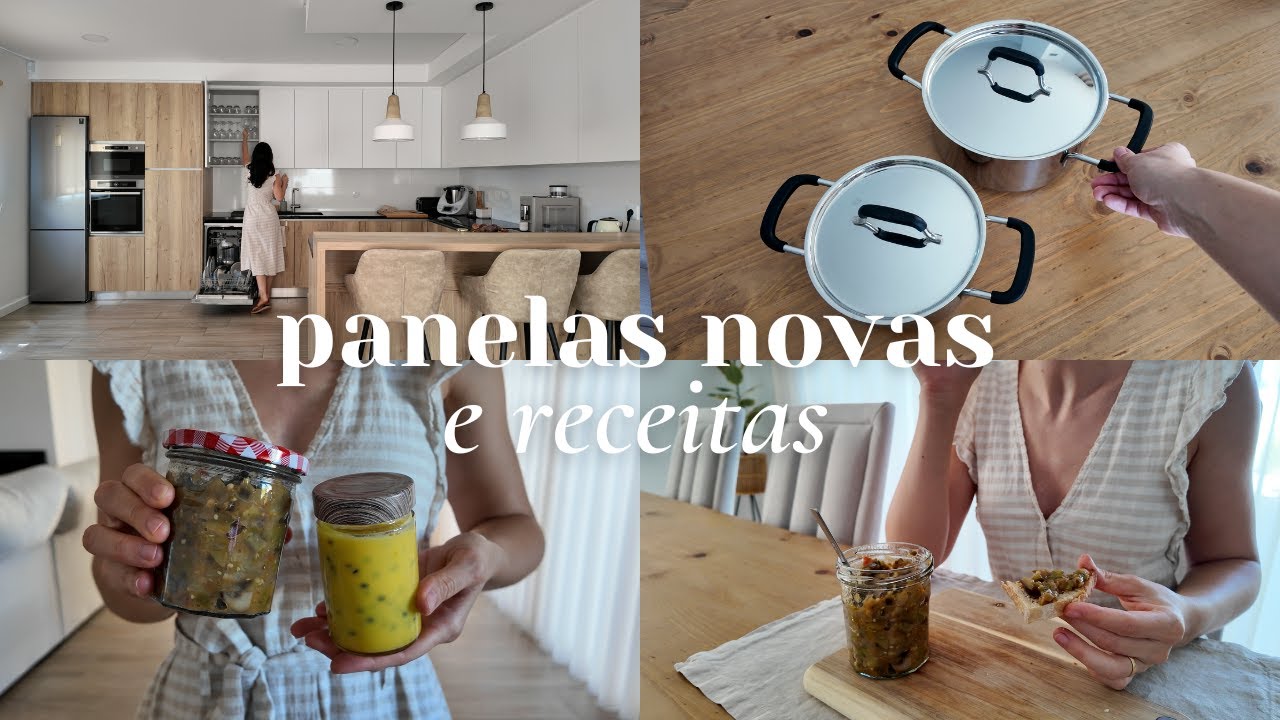 Finalmente panelas novas 😍 + 2 receitas deliciosas: Curd de maracujá e Caponata de beringela