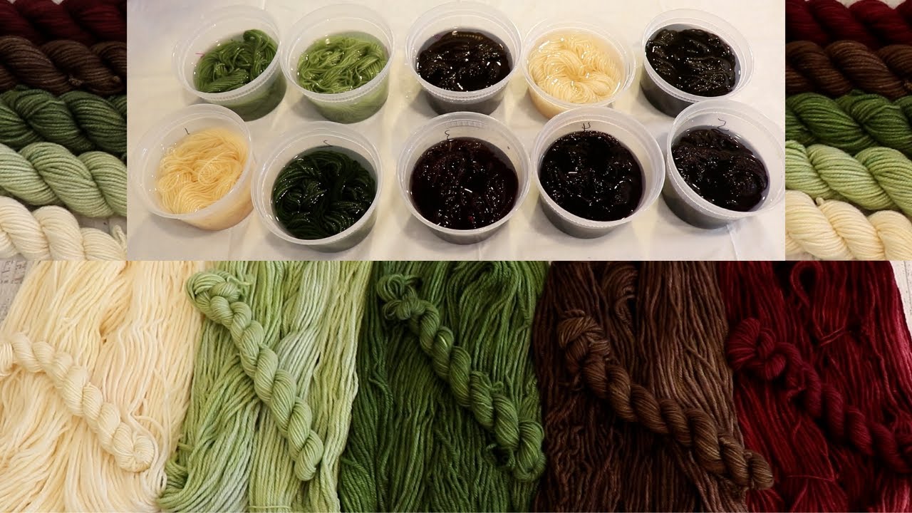 Dyepot Weekly #378 - Dyeing Mini Skeins to Plan a 5 Color Fade Set
