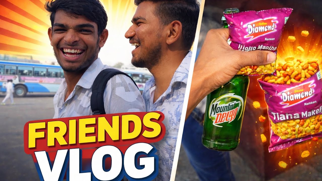 Bus Stand Pe Unexpected Masti 🤩!!Namkeen + Dew + Dosti ❤️ | Friends Vlog Neeraj Naphriya vlogs 