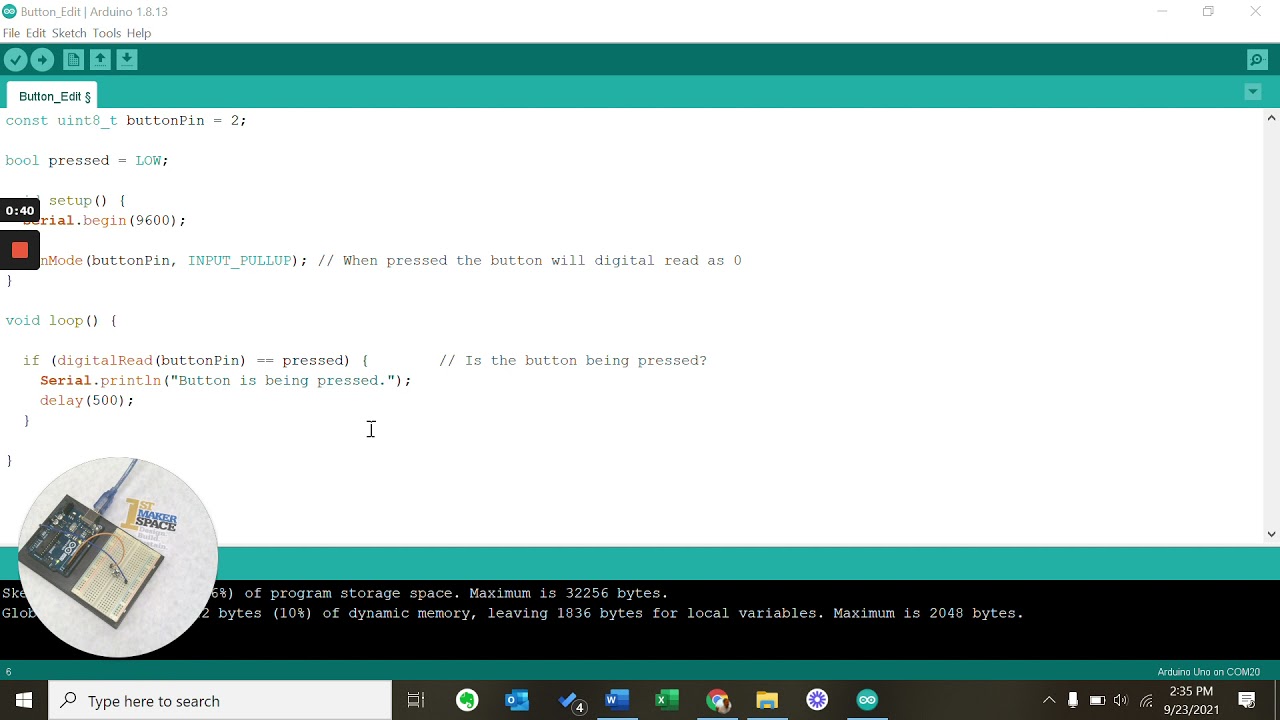 15 Use the serial monitor for debugging