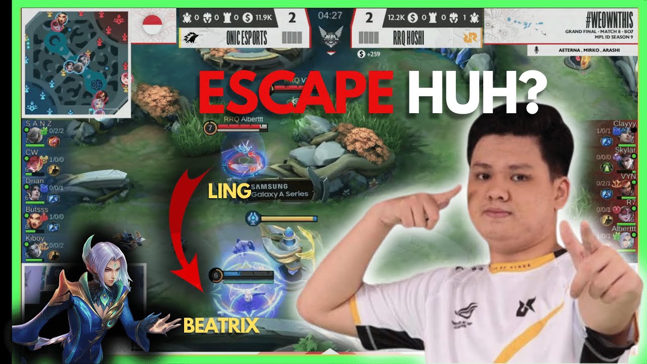 RRQ VS ONIC | MPL ID S6 | GAME 1 | GRAND FINAL | INSANE LING BY ALBERT