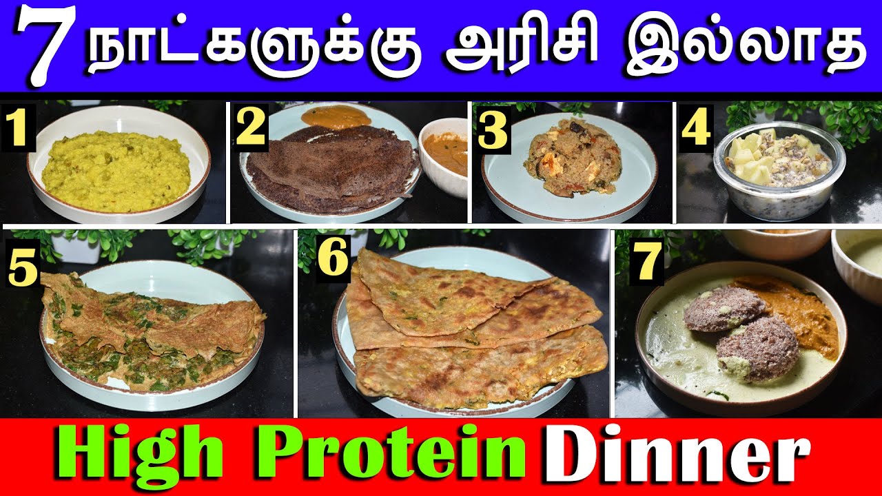 💪 7 Days High Protein Breakfast Without Rice | Healthy Breakfast | No Rice Recipes