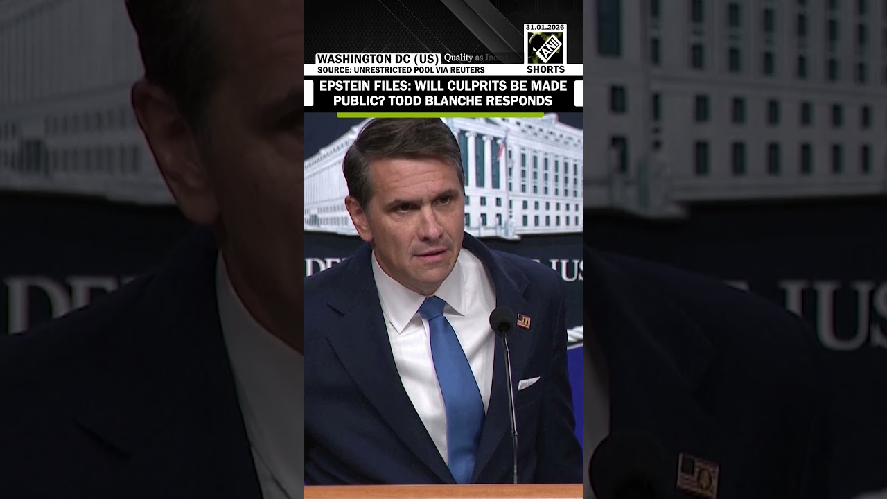 Zastępca prokuratora generalnego USA Todd Blanche odpowiada na pytanie o ujawnienie tożsamości sp...