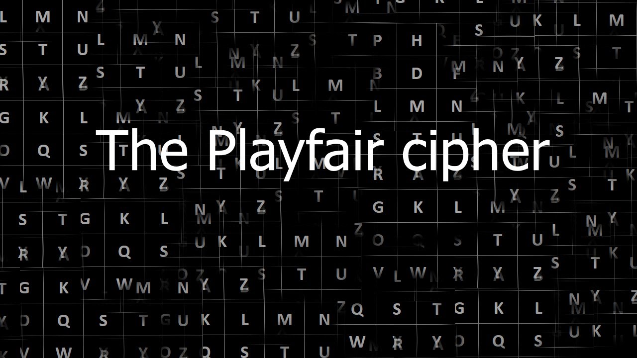 Playfair cipher, an introduction