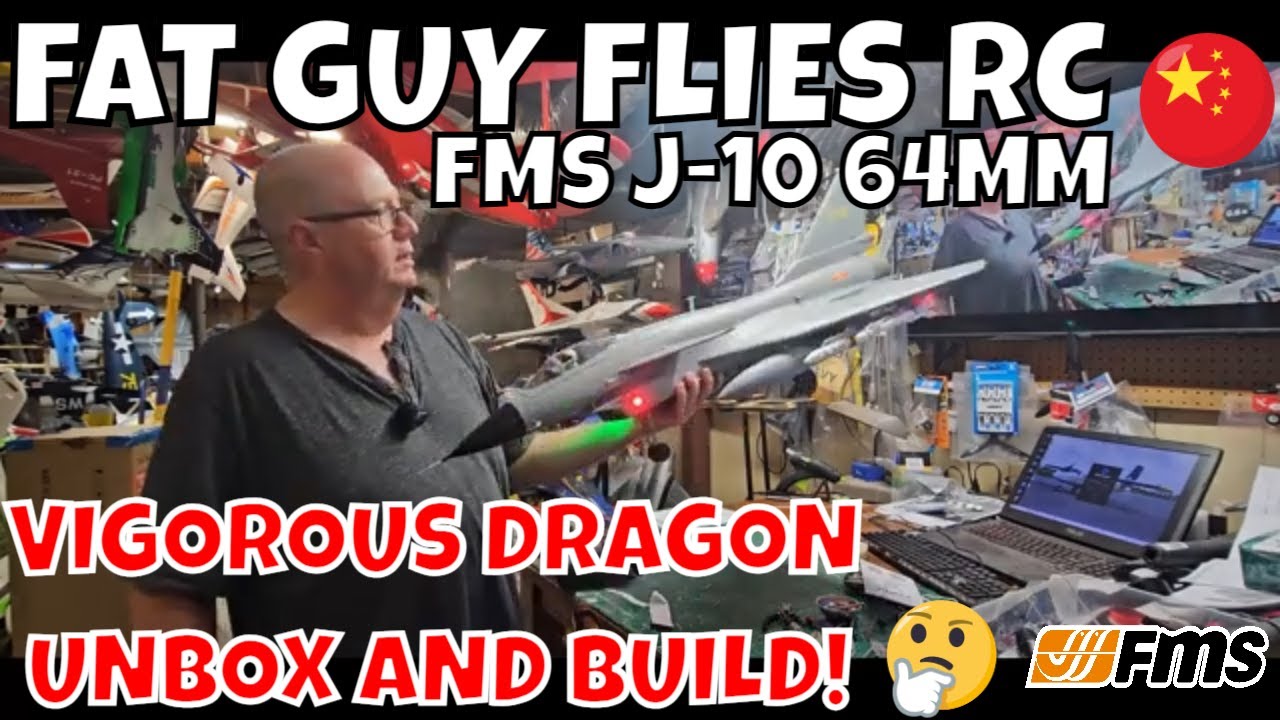 FMS J-10 64MM VIGOROUS DRAGON UNBOX AND BUILD by FGFRC #aviation #rc