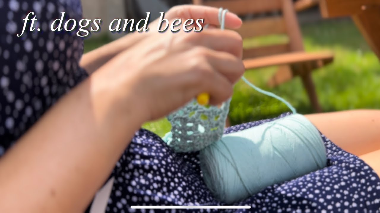 Crochet With Me | Real time | Beautiful Summer Day and Relaxing Nature Noises
