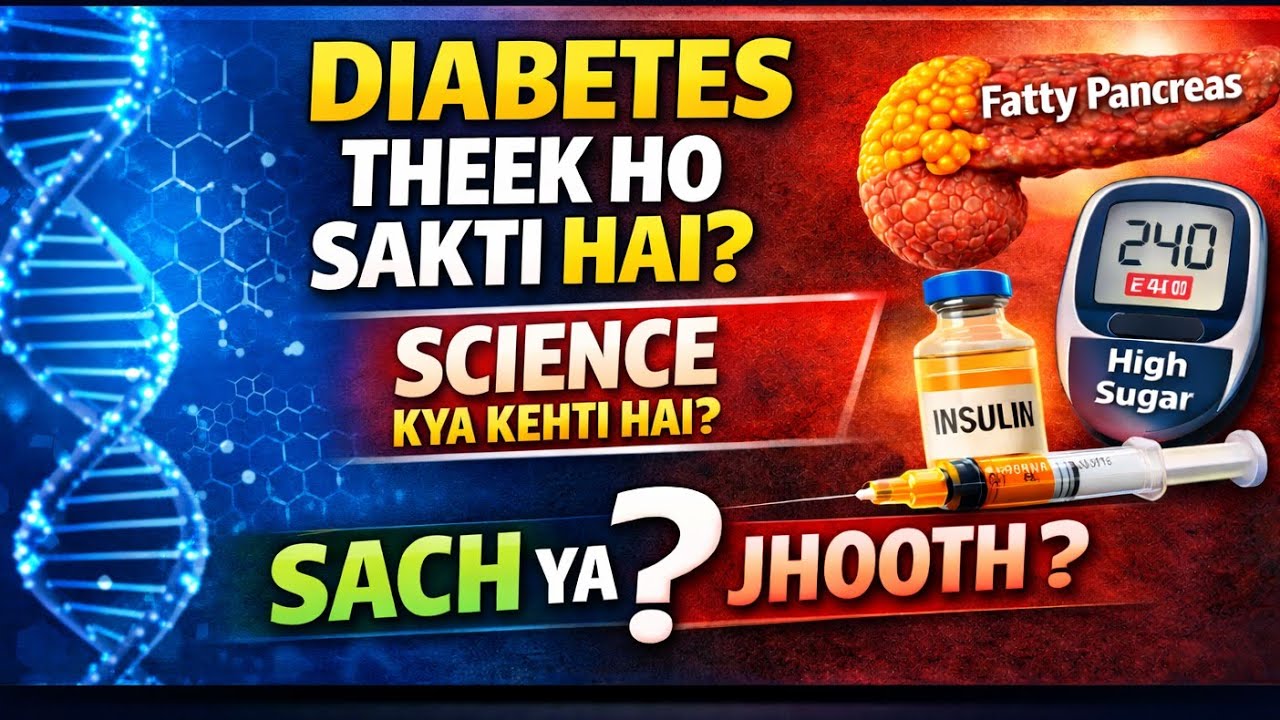 Diabetes Theek Ho Sakti Hai? | Science Kya Kehti Hai | Diabetes type 1 & Diabetes type  2 |fulldetai