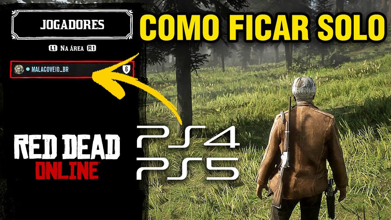Como ficar SOLO no Red Dead 2 ONLINE PS5 PS4