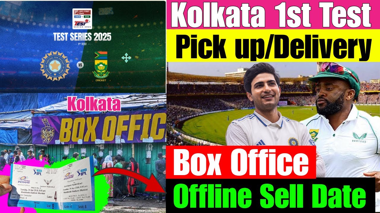 Eden Garden Test Ticket Pick Up Date.Box Office open date,time,location.Offline Sell opening date
