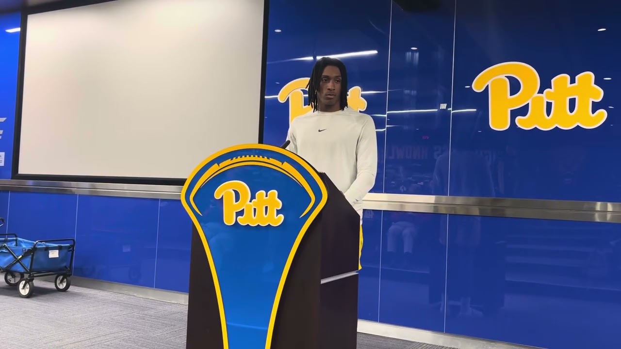 Pitt Football on Panther-Lair.com: Julian Dugger after practice on 4/8/25
