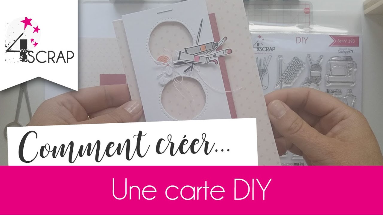 Tuto scrapbooking Carte Mary #4enscrap