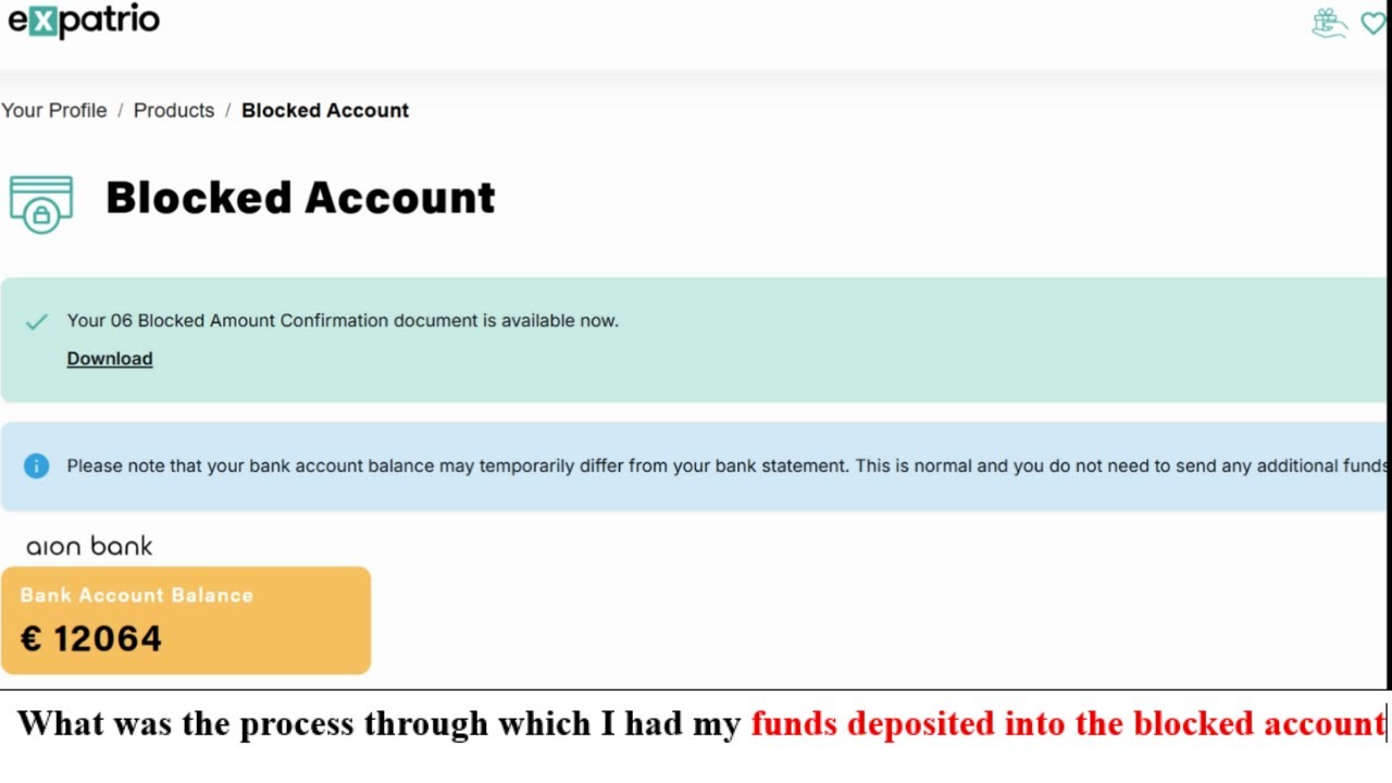 How to Transfer Money to Expatrio's Blocked Account from Pakistan to Germany /Expatrio Block Account