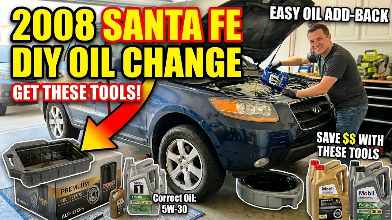 DIY 2008 Hyundai Santa Fe 2008 2.7L Oil Change
