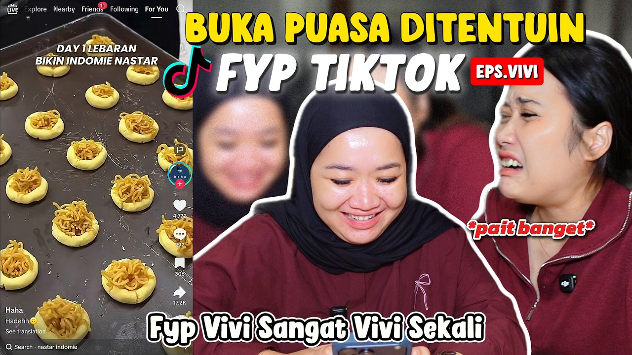 BUKA PUASA DITENTUIN FYP TIKTOK VIVI !! SUSAH CARI MAKANAN DI FYP DIA!