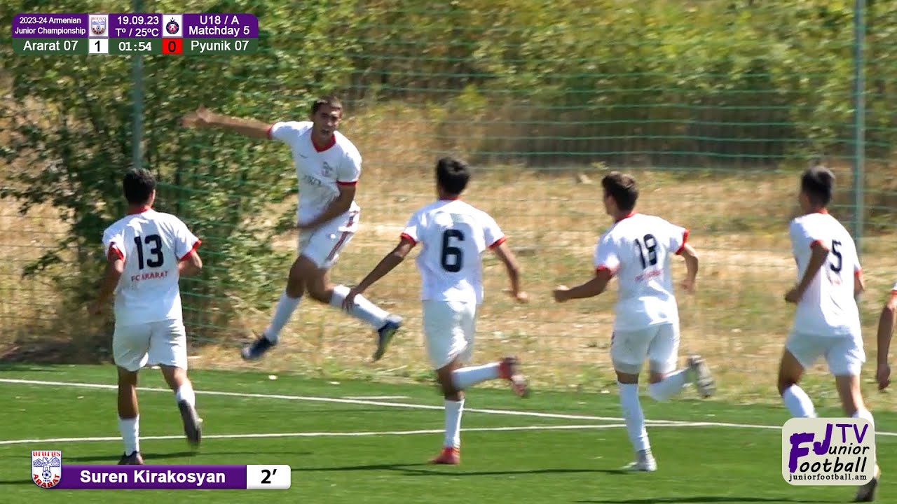 Ararat 07 (1-7) Pyunik 07 (19.09.23) 2023-24 AJC U18/A, Matchday 5