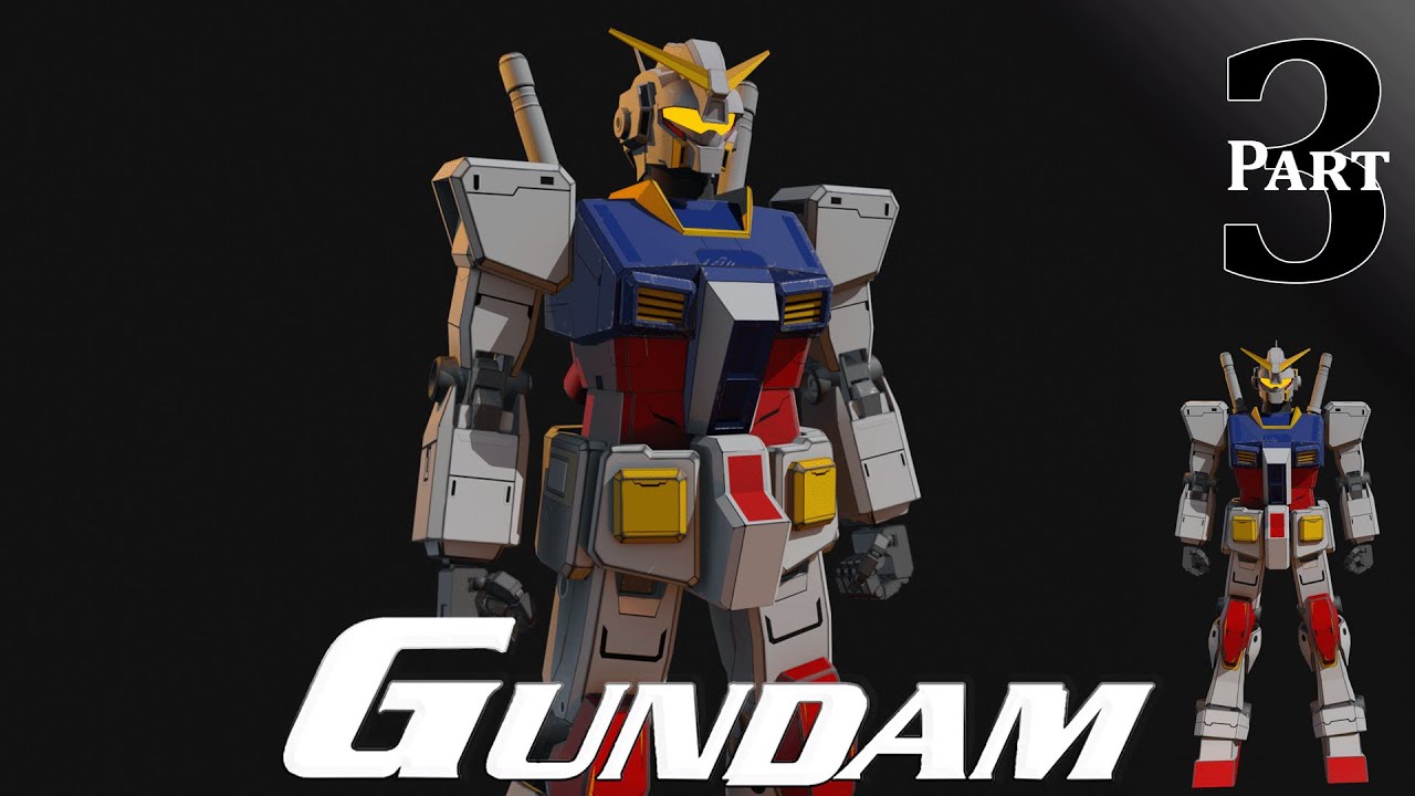 Gundam Mecha 3D Modeling Part 03 I Arms