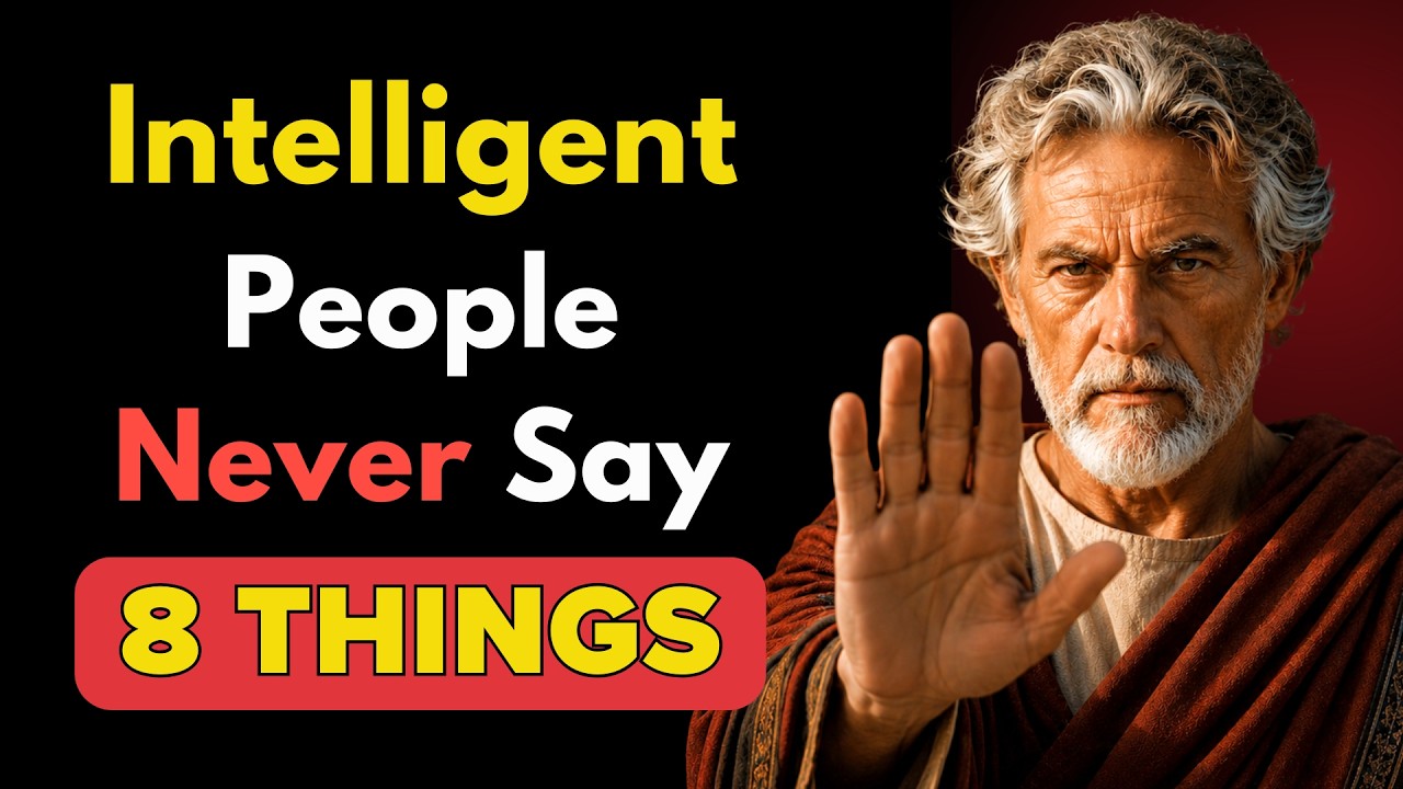 8 Things An INTELLIGENT Man NEVER Says | Stoicism