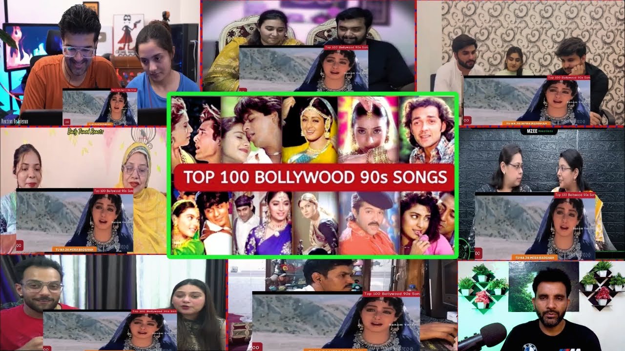 Top 100 Bollywood 90’s Hindi Hit Songs | Pakistani Reaction | FUNTOO MASHUP