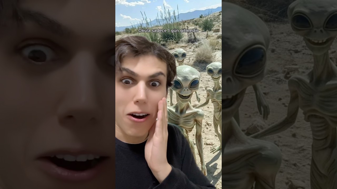 Okula sadece 1 g&uuml;n gitmedin