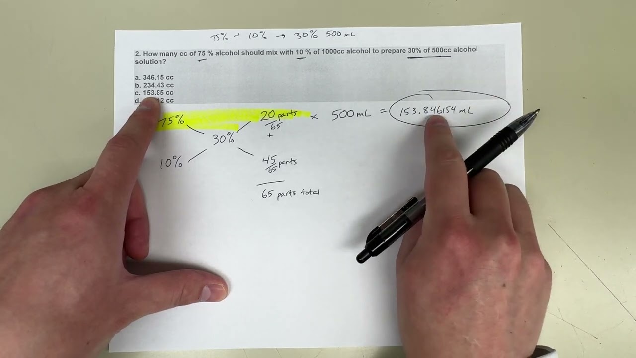 Alligation calculation (difficulty: medium)