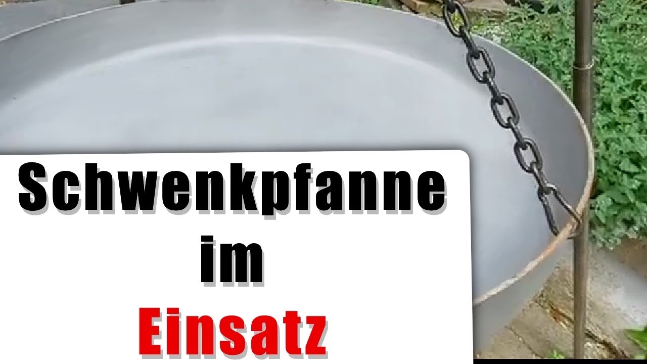 Paellapfanne von Schwenkgrill-ABC  -  Aufbau und Einsatz der Schwenkpfanne