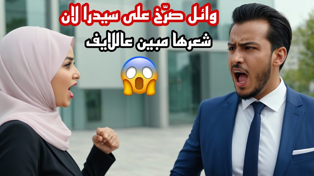 وائل بهـ ـدل سيدرا عالـ ـلايـ ـف لان شعرها مبـ ـين 😨💔 تزاعلو 😔