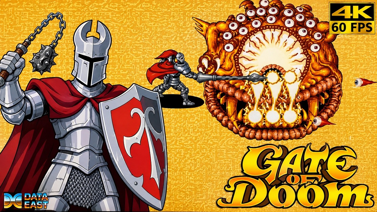 Gate Of Doom - Knight [Arcade / 1990] 4K 60FPS