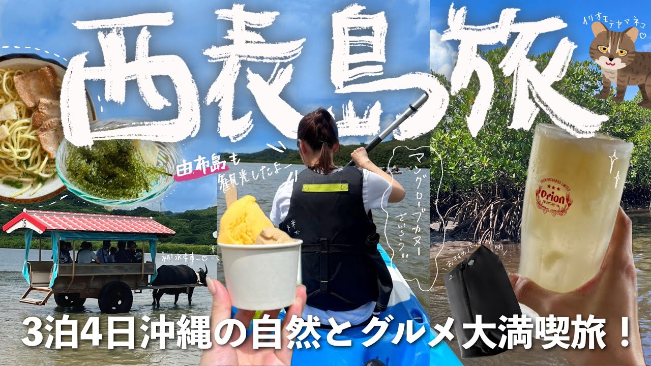 ［西表島］アクティブ沖縄女子旅！マングローブカヌーに由布島観光！🐯🌺
