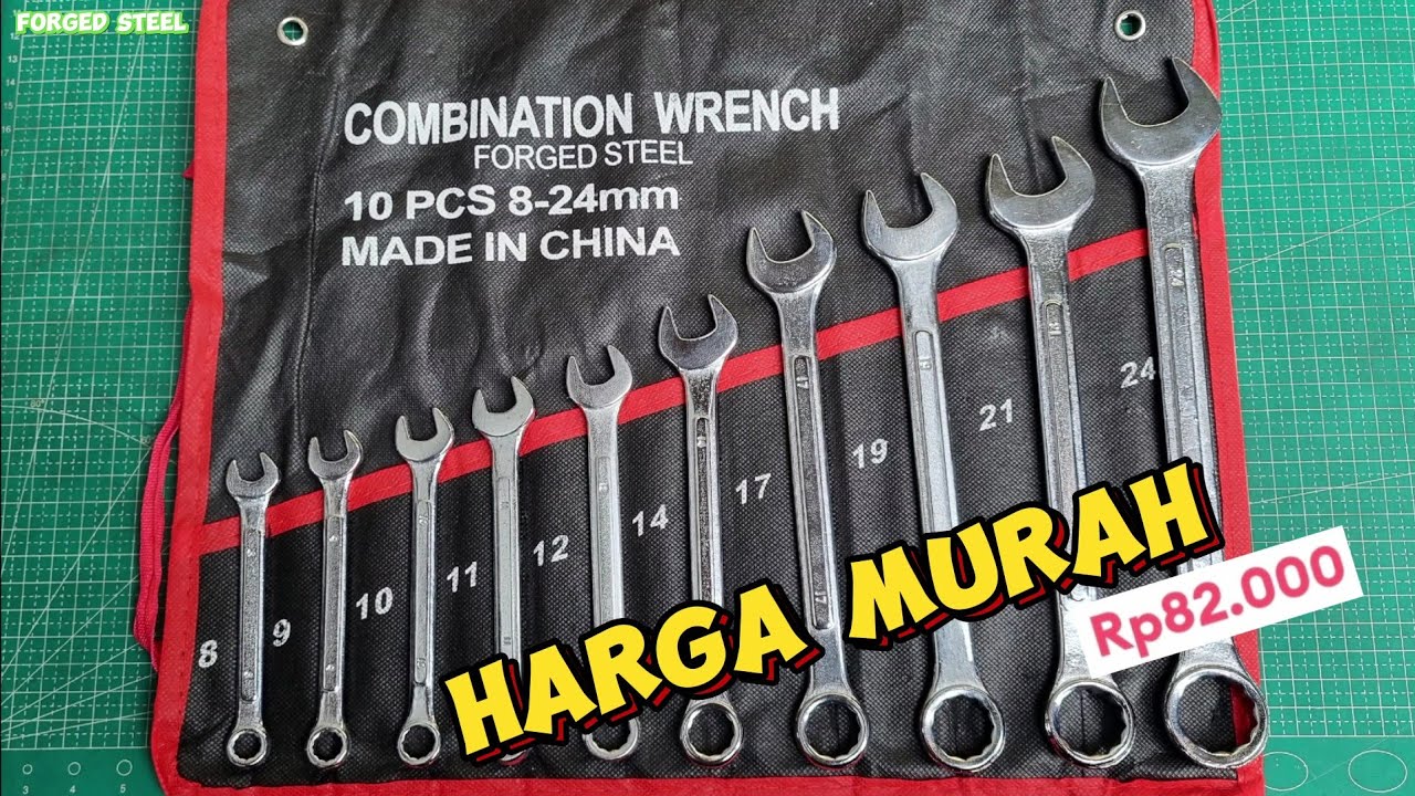 Kunci Ring Pas Set MURAH (TANPA MERK) FORGED STEEL