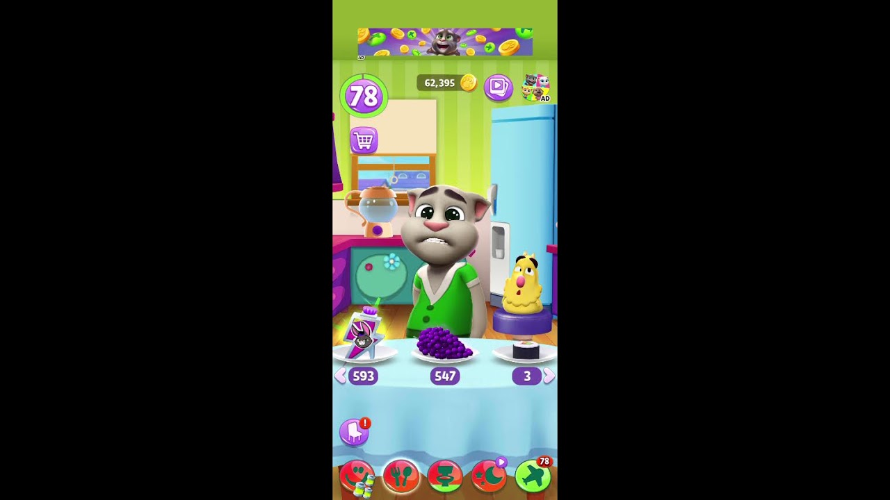 My talking tom fun #shorts #live #trending #viraltom #funnycat #satisfying