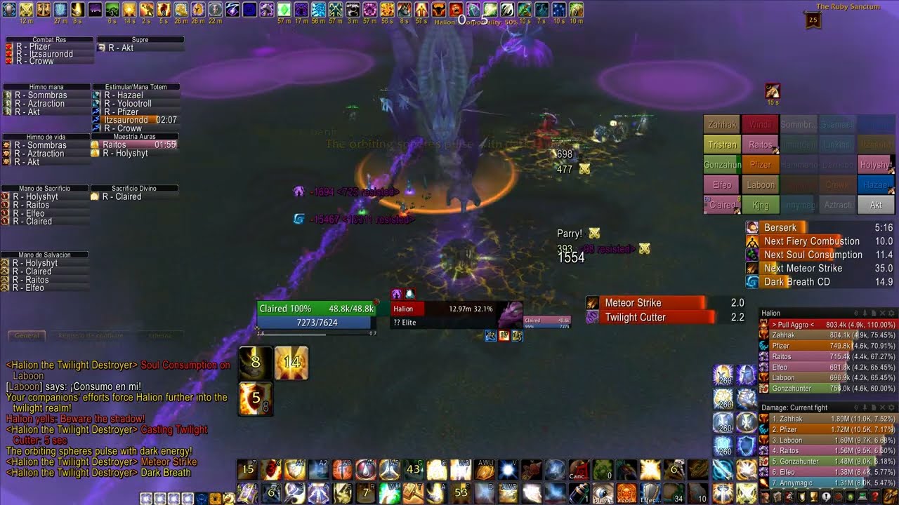 Halion 25N - Crepuscular Paladin Tank PoV - Naerzone | Claired