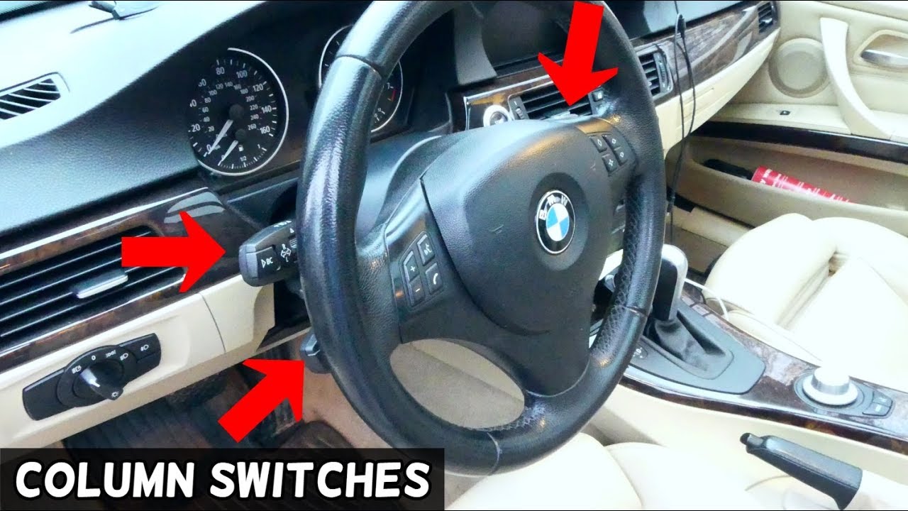 BMW E90 E92 TURN SIGNAL SWITCH, CRUISE CONTROL SWITCH, WIPERS SWITCH REPLACEMENT E91