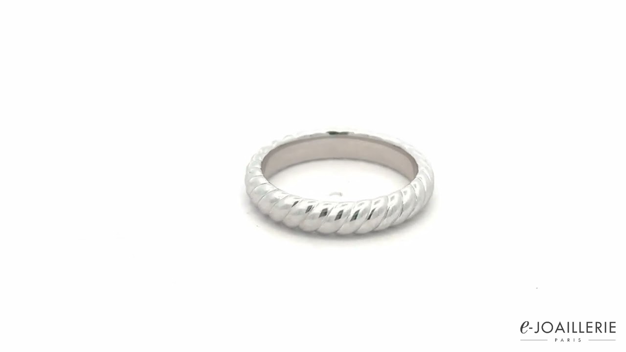 www.e-joaillerie.com - Alliance Breuning argent massif 