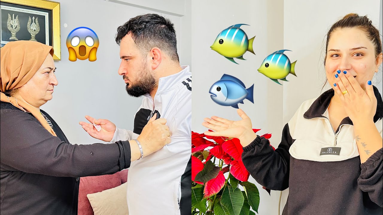 أقوي مقلب بمحدين // خبينه كل سمكات 🐠🐟شوفو رد فعلو جنن جننو😝😍