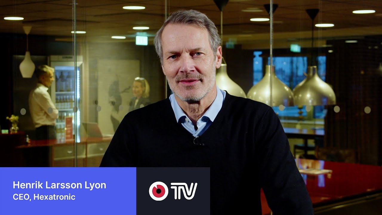 Hexatronic Group's CEO Henrik Larsson Lyon in an interview about the Year-end report, 2024