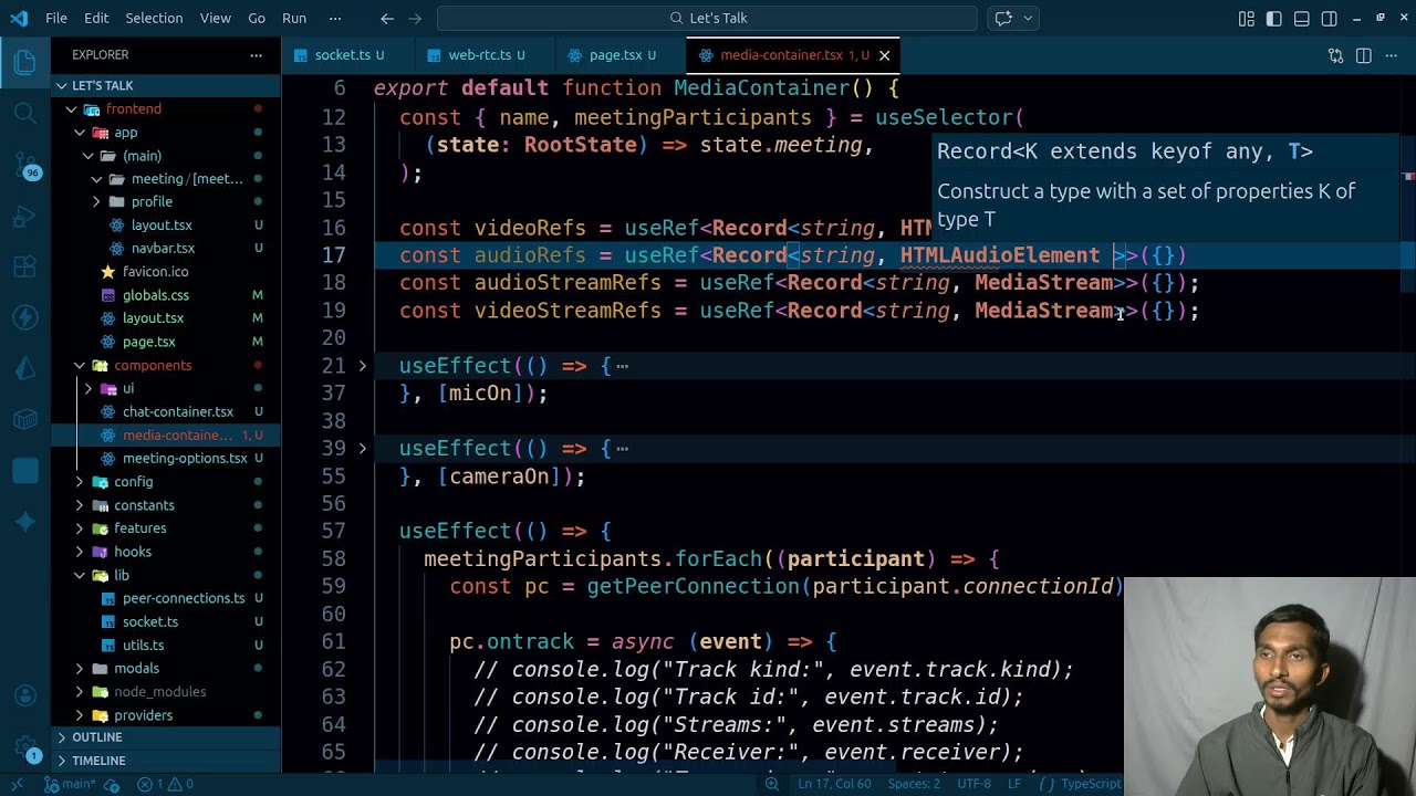 Day - 120| WebRTC & Video Calls - Learning  FullStack WebDev | Coding The Code