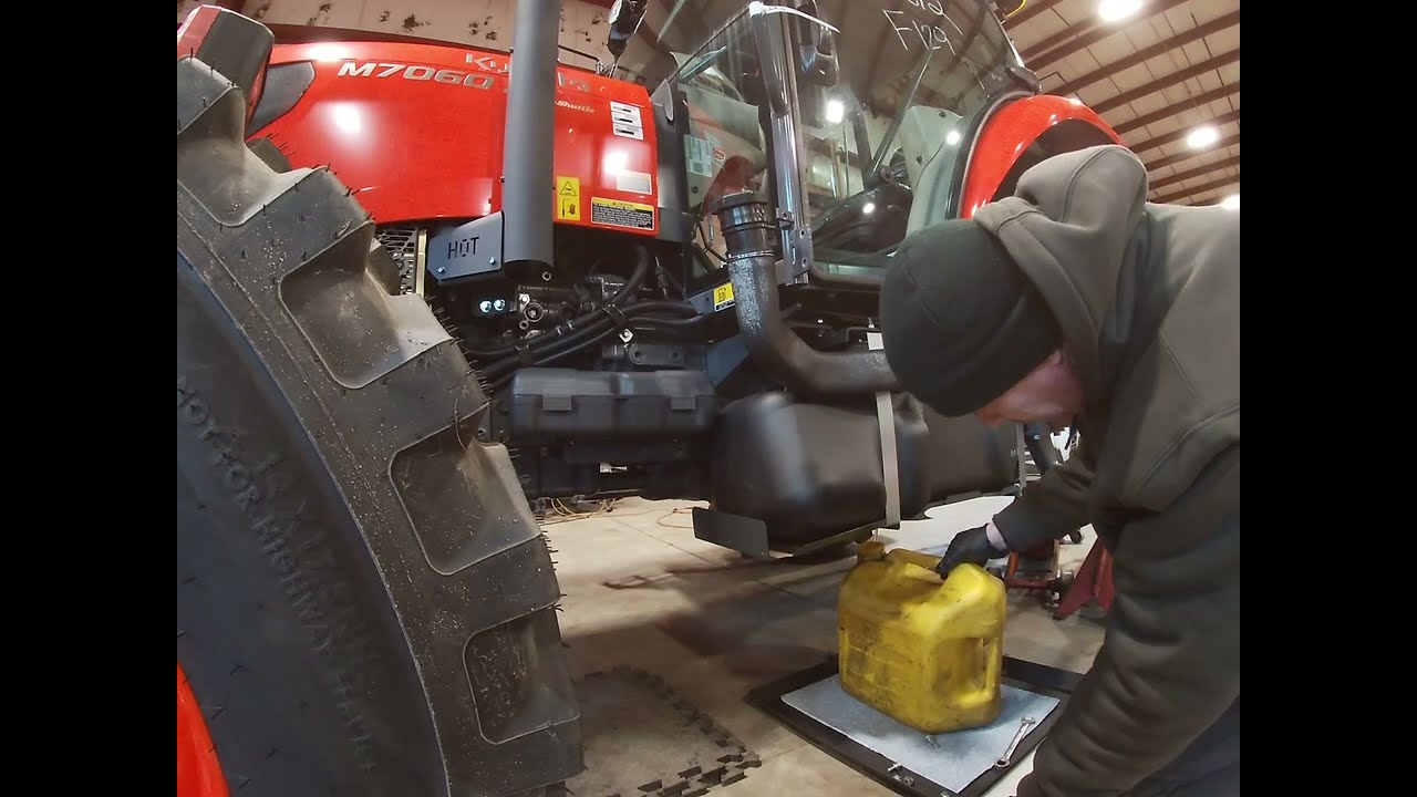 Creep gear installation on a Kubota M7060