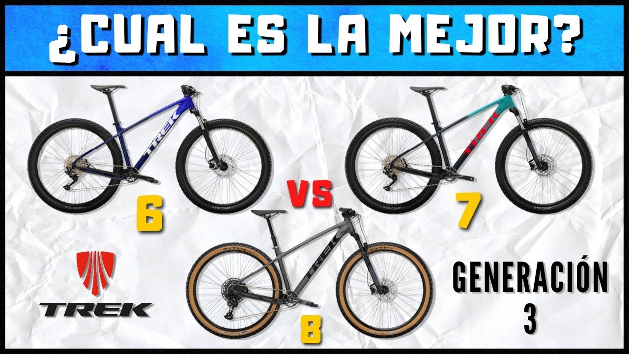 ¡NUEVAS! Trek MARLIN GEN 3 COMPARACIÓN / MARLIN 6 vs 7 vs 8 2023 ¿Valen la pena?