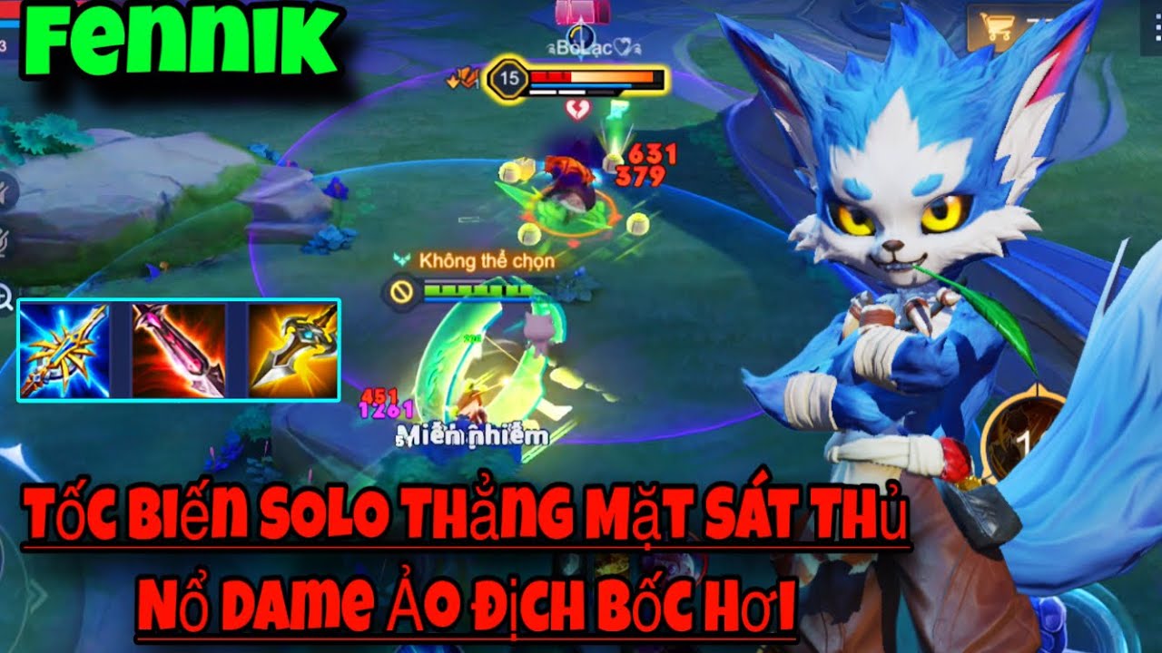 Fennik Liên Quân || Tốc Biến SOLO Thẳng Mặt Sát Thủ Dame Cực Ảo Địch Bốc Hơi