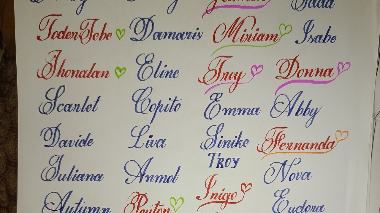 Writing My Subscribers' Names in Beautiful Calligraphy ✍️ | Live Name Writing | Stylish Handwriting