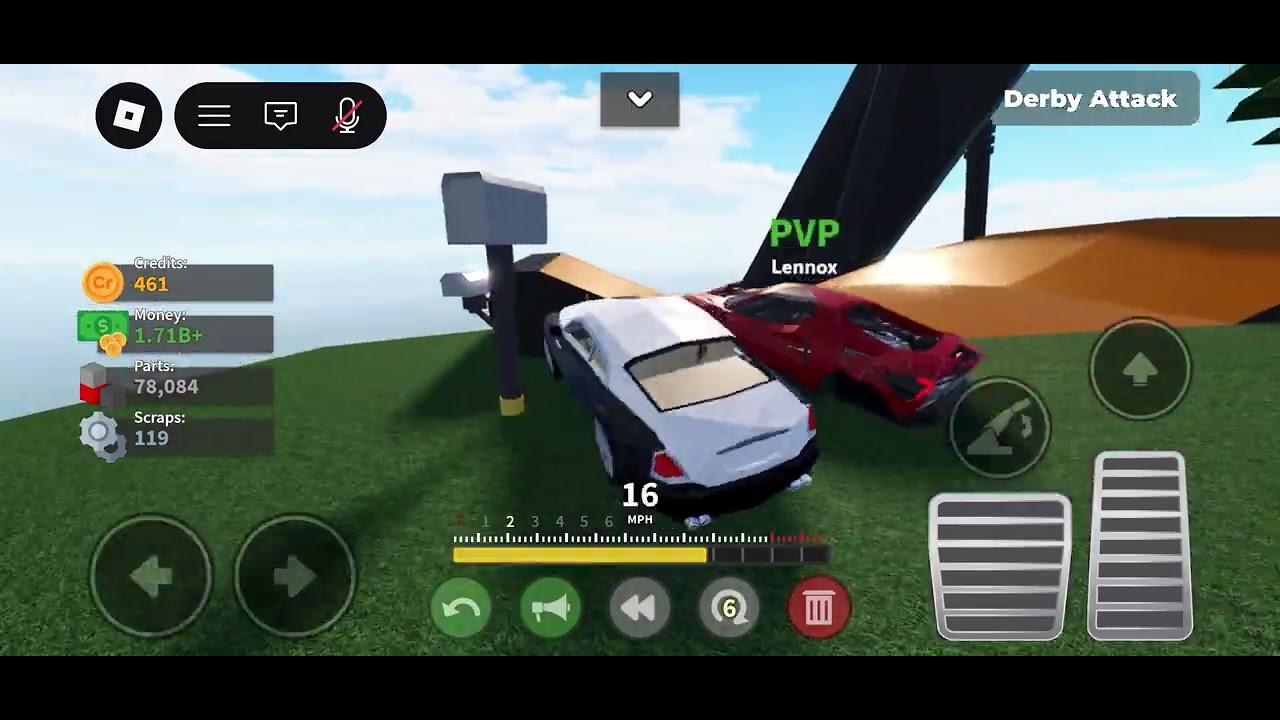 Playing Car crushers 2 with my brother 