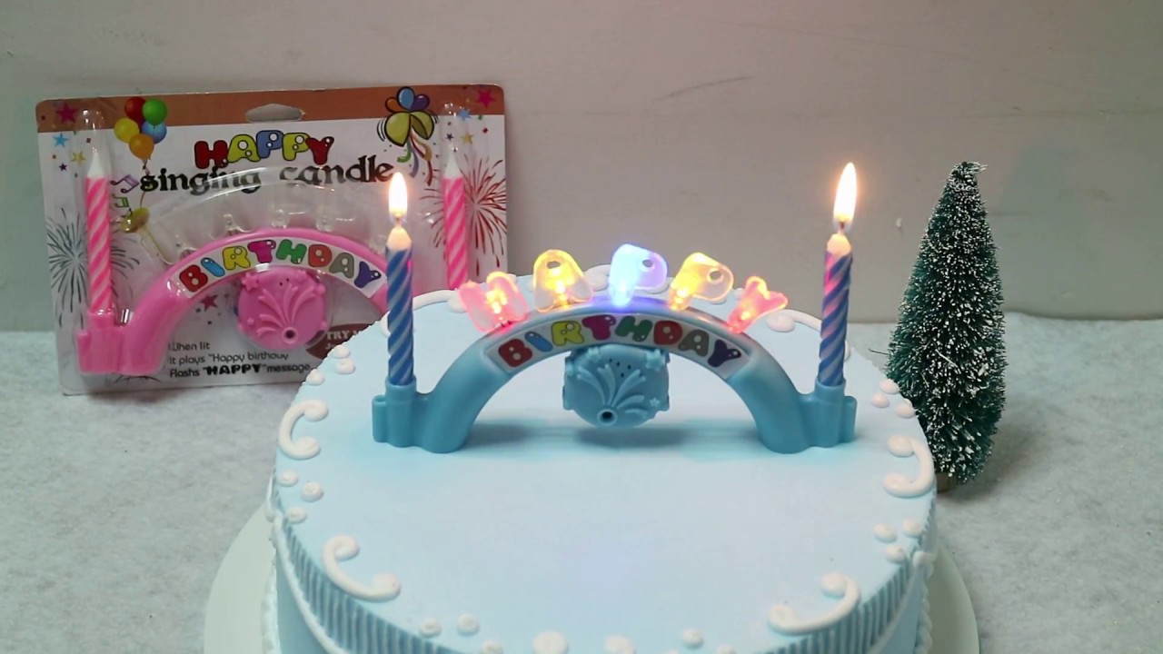 singing music birthday candle
