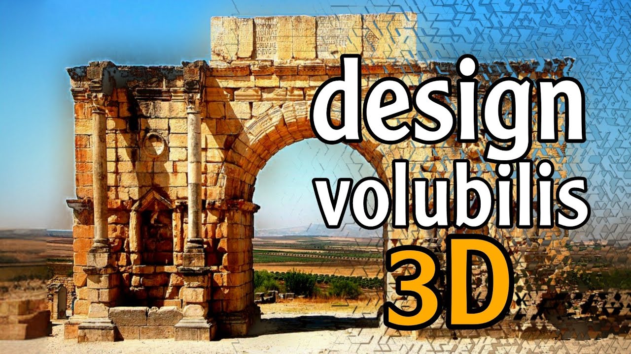 Volubilis, Morocco ,Roman city in Morocco, 4k, 3D