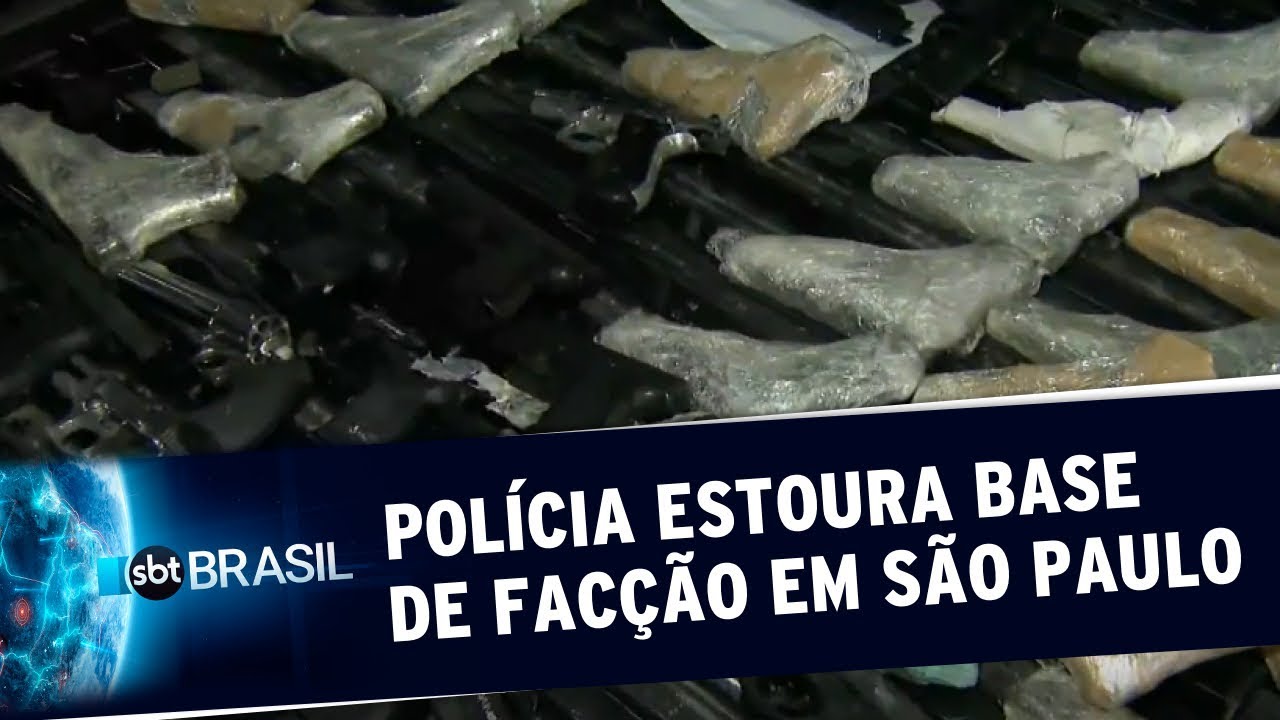 Pol&iacute;cia estoura base de opera&ccedil;&otilde;es do crime organizado em S&atilde;o Paulo | SBT Brasil (04/03/20)