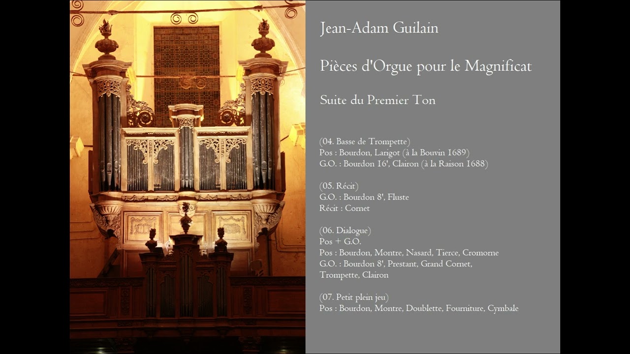 Suite du Premier Ton, Pièces d'Orgue pour le Magnificat, Jean-Adam Guilain